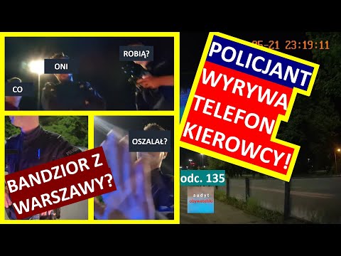 Policjant wyrywa telefon kierowcy niszcząc jego własność, wypiera się, ale wszystko się nagrało #135