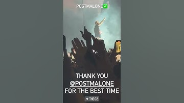 Congratulations Live at London O2 #postmalone #liveconcert #london 7/5/23