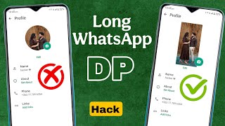 How to Set Full Profile Picture on WhatsApp Without Cropping (2026 Trick) screenshot 1