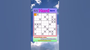 The New York Times Daily #Sudoku 2025-10-11 Hard #puzzle #games #education #braingames