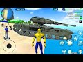 Spider Rope Hero Gangstar Vegas Crime Simulator Military Tank Driving in City #2 - Android Gameplay