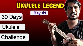 Day 1 – Ukulele Lesson for Beginners | Right Hand Exercises on Open Strings #day1