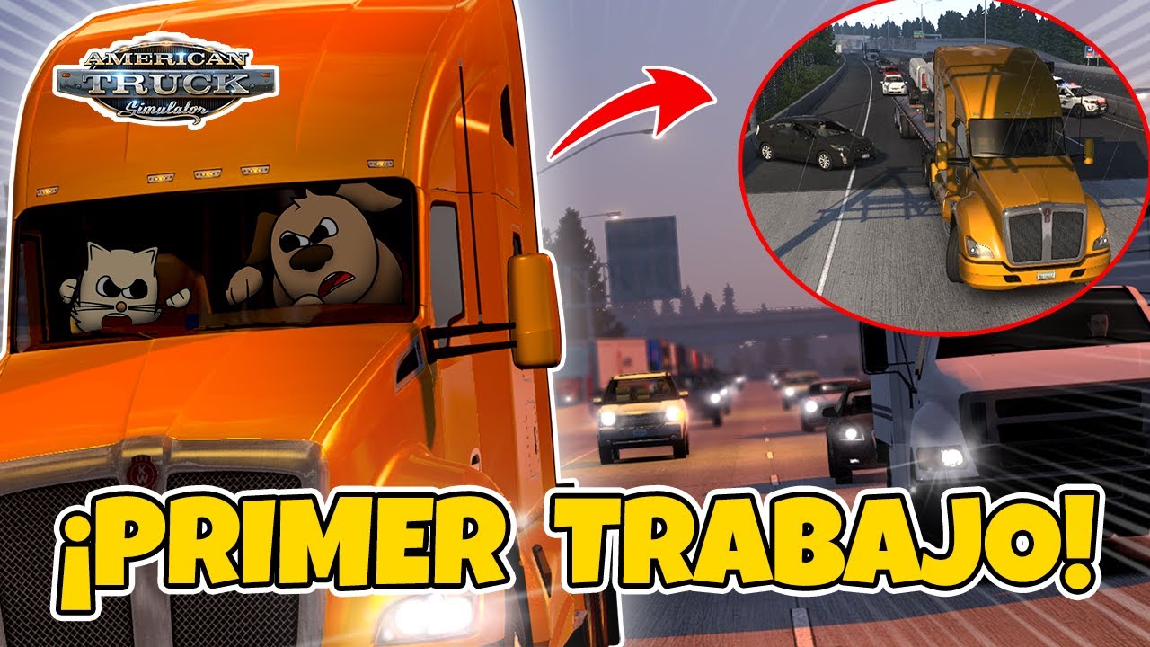 Un copiloto INSOPORTABLE😩.... Mi PRIMERA vez en AMERICAN TRUCK SIMULATOR | LatPopo