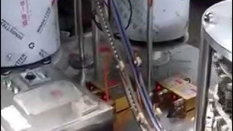 Assembly machine for flip off cap with auto hopper