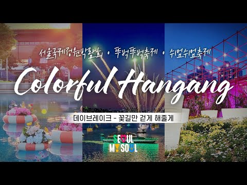 한강에서 즐기는 여름 축제🏊‍♂️🚤ㅣ Colorful <strong>Hangang</strong>🌈 (BGM : 데이브레이크–꽃길만 걷게 해줄게🌺)