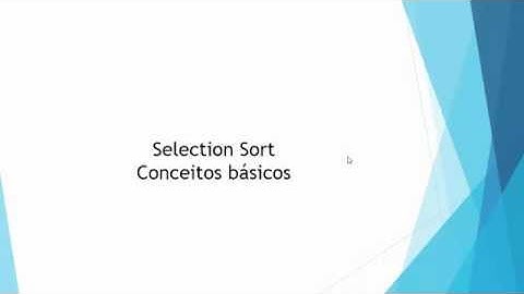 Algoritmos de Ordenação - Selection Sort