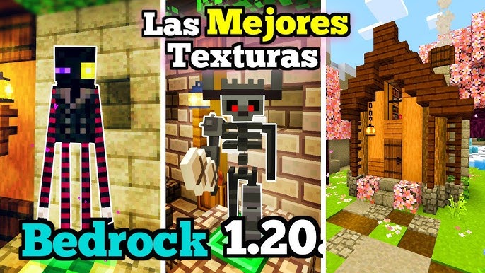 ✓🟢👉 TOP 5 LAS MEJORES TEXTURAS para tu, MinecraftBedrock