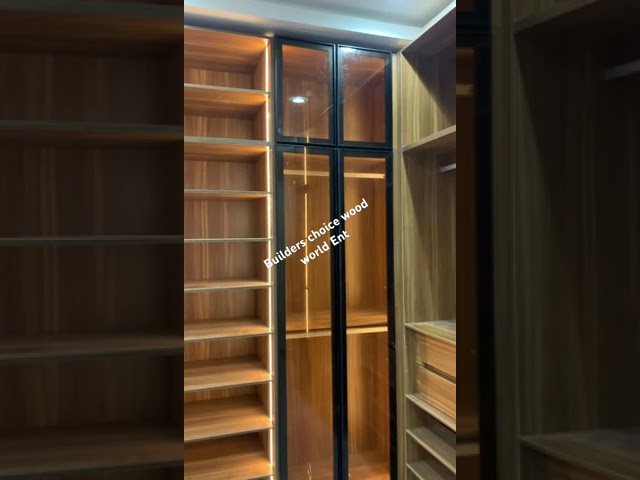 Walk In Wardrobe With Tinted Glass