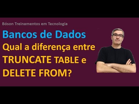 truncate table sql  New Update  Qual a diferença entre TRUNCATE TABLE e DELETE FROM em Bancos de Dados