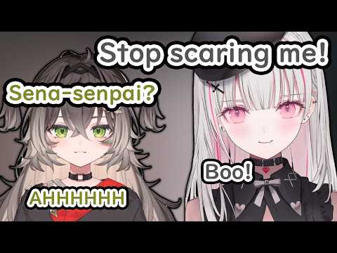 Asumi Sena Takes Advantage Of Tatsumaki Chise Going To The Bathroom To Scare Her As Revenge【VSPO!】