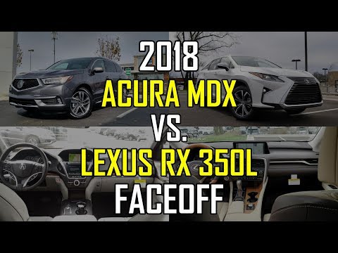 2018-acura-mdx-advance-vs.-2018-lexus-rx-350l:-faceoff-comparison