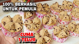 RESEP BOLU KUKUS MEKAR 1 TELUR ANTI GAGAL