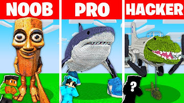 NOOB vs HACKER: I Cheated In a ITALIAN BRAINROT Build Challenge!