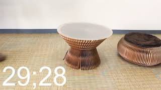 ペーパースツール/カフェテーブル「十八紙（とわがみ）」