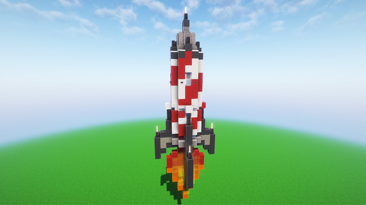 How To Build Rockets In Minecraft How to Build a Rocket in Minecraft - Minecraft Rocket Build Tutorial ...