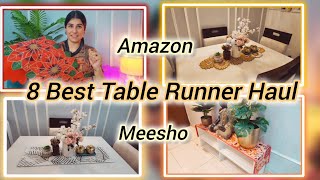 Amazon & Meesho 8 Best Table Runner Haul