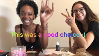 My Bestfriend and I Give Each Other Pot Leaf Tattoos
