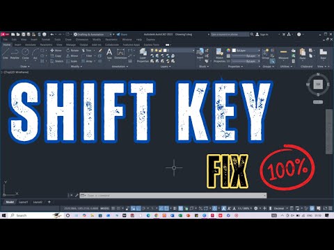 Shift key is not working in AutoCAD | how the Shift key works in AutoCAD ✔️ FIX 100% ✔️