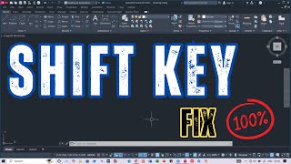 Shift key is not working in AutoCAD | how the Shift key works in AutoCAD ✔️ FIX 100% ✔️