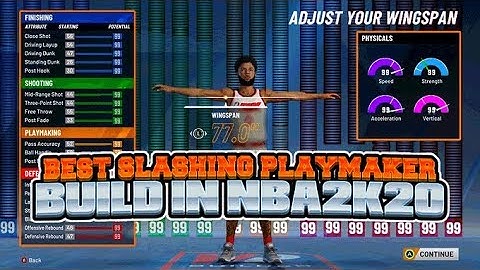 BEST SLASHING PLAYMAKER BUILD NBA 2K20! BEST PG BUILD IN NBA 2K20!  GET SHARP TAKE w/ CONTACT DUNKS!