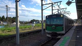 〔4K UHD|cc〕JR東日本・烏山線：烏山駅、EV-E301系2B/到着＆充電シーン。