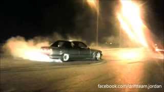 BMW E30 Supercharged 2nd gear donuts + burn!! BMW E30 325 Donuts!