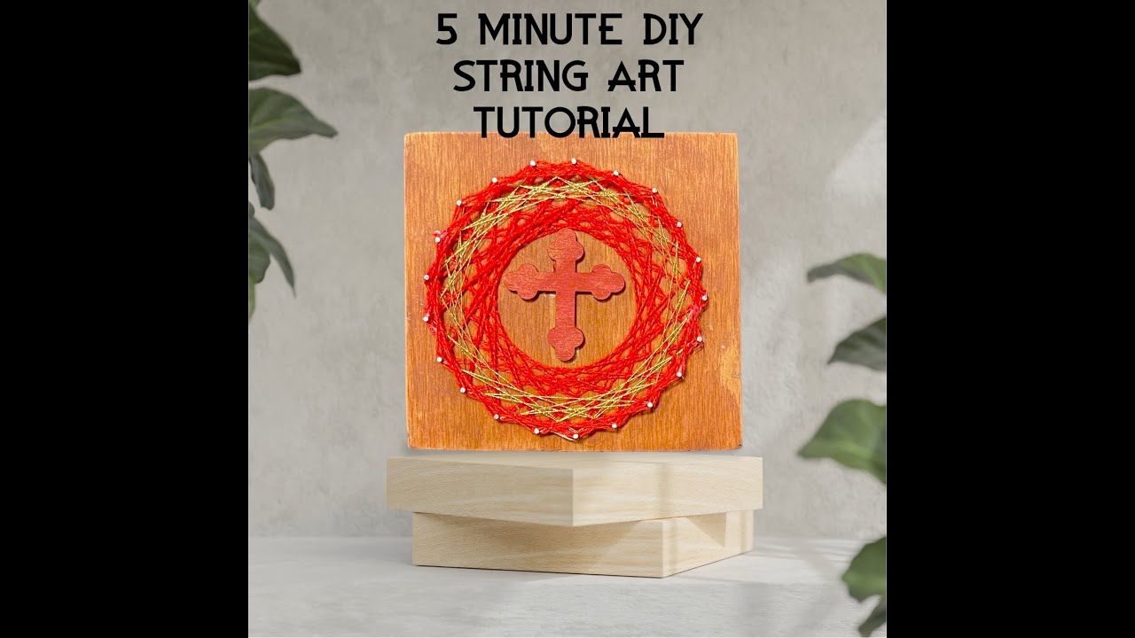 Under 5 minutes DIY String Art Tutorial for Beginners - YouTube