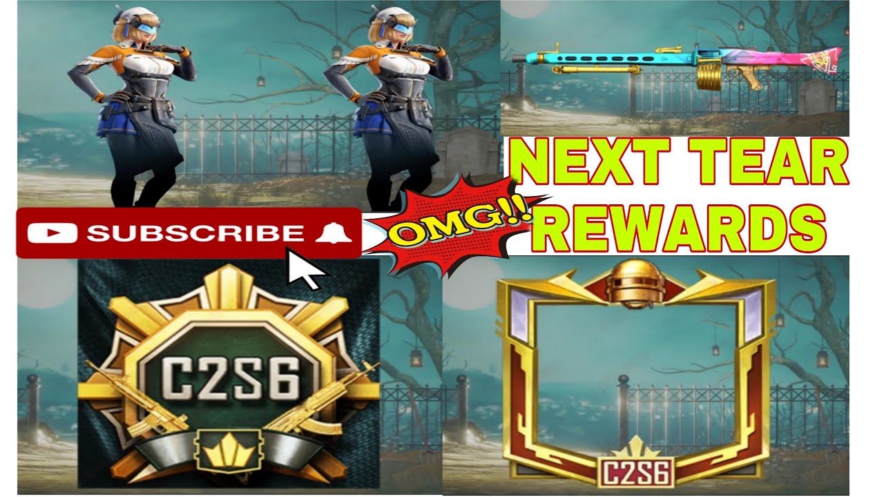 C2S6 TIER REWARDS l FREE MG3 SKIN l C2S6 GOLD TIER OUTFIT l CYCLE 2 SESSION 6 l ROYAL PASS M11,M12