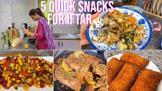 Ramadan 5 *QUICK Iftar SNACKS Recipes | samosa chat , creamy tawa chicken, lahori Dahi bhalay