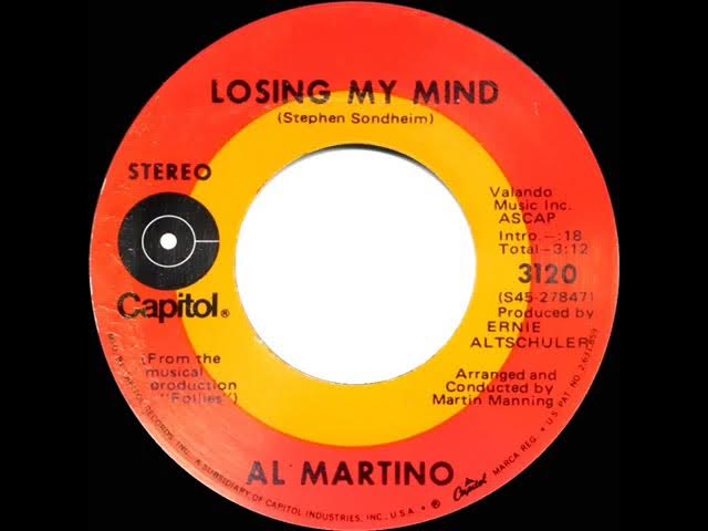 1971 Al Martino - Losing My Mind (stereo 45)