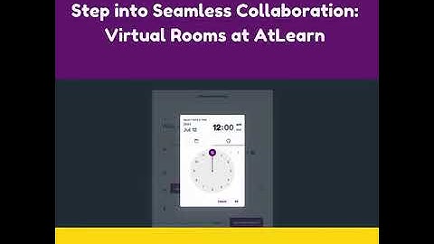 Create virtual rooms at AtLearn