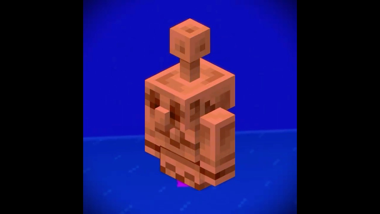 Что произойдёт, если дать медному голему алмазный блок?