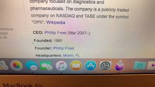 Opko Health Inc OPK Stock Information