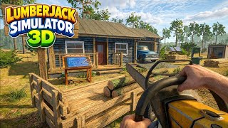 Lumberjack Simulator 3D (New Update: House Construction, Furniture Workshop &...) Android Gameplay screenshot 2