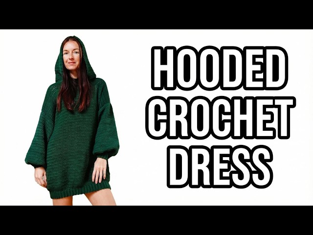 crochet hoodie dress Crochet Sahara Hoodie Dress Tunic