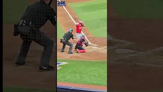 Mike Trout LA Angels Swing #MikeTrout #Angels #Swing #BlueJays