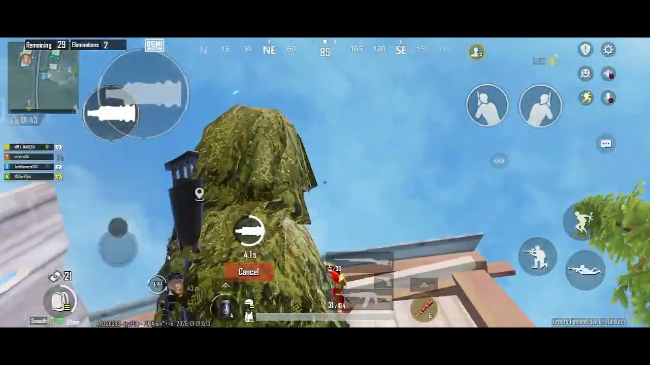 HAPPY NEW YEAR FIRST MATCH FIRST CHICKEN DINNER 😀😀 | 