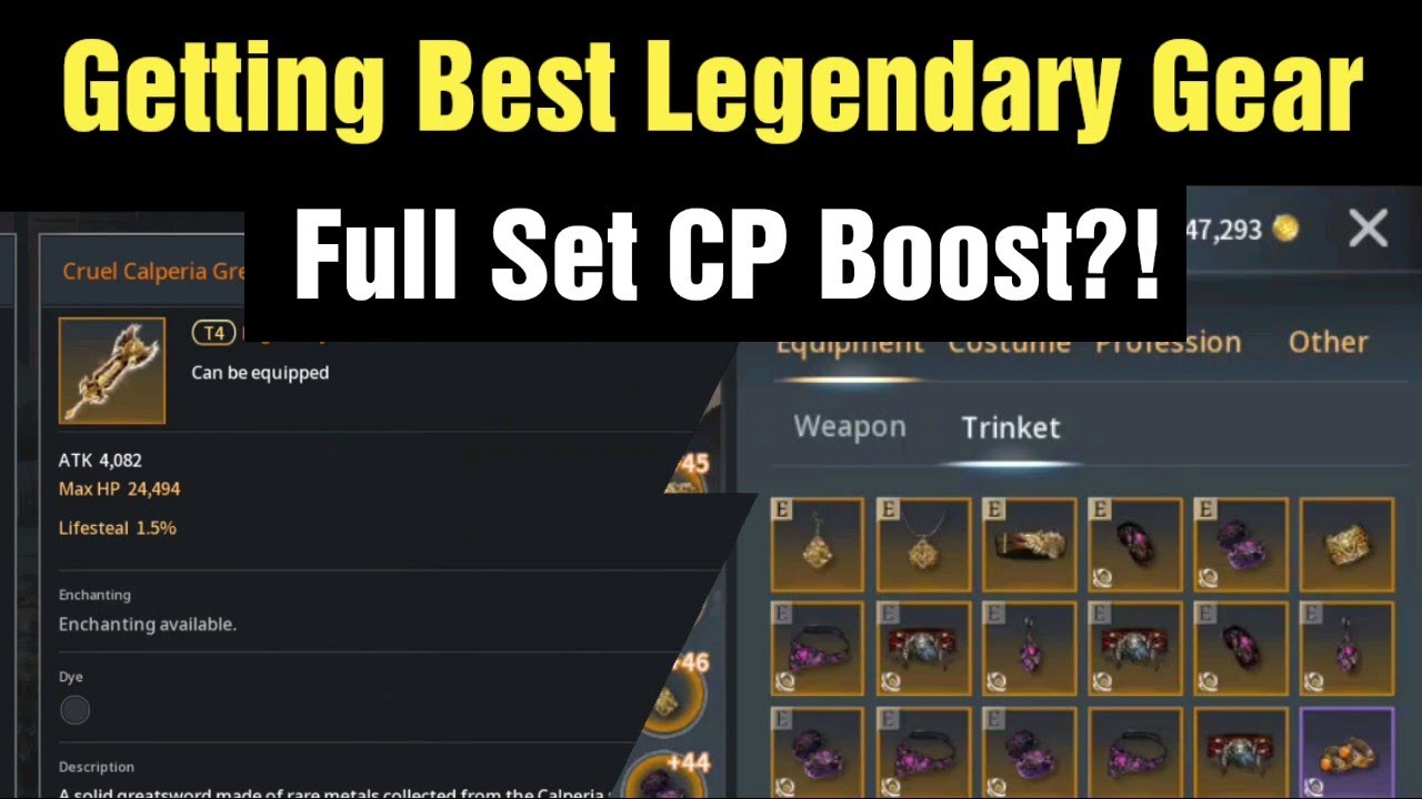 Traha Global Getting Best Legendary Full Gear & CP It Gives ?!