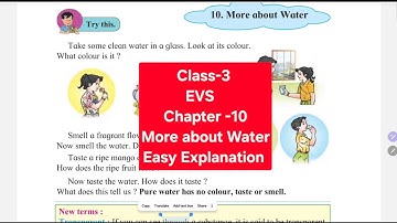 2. 🌧️ Class 3 EVS Chapter 10 – More About Water | Learn with easy explanation