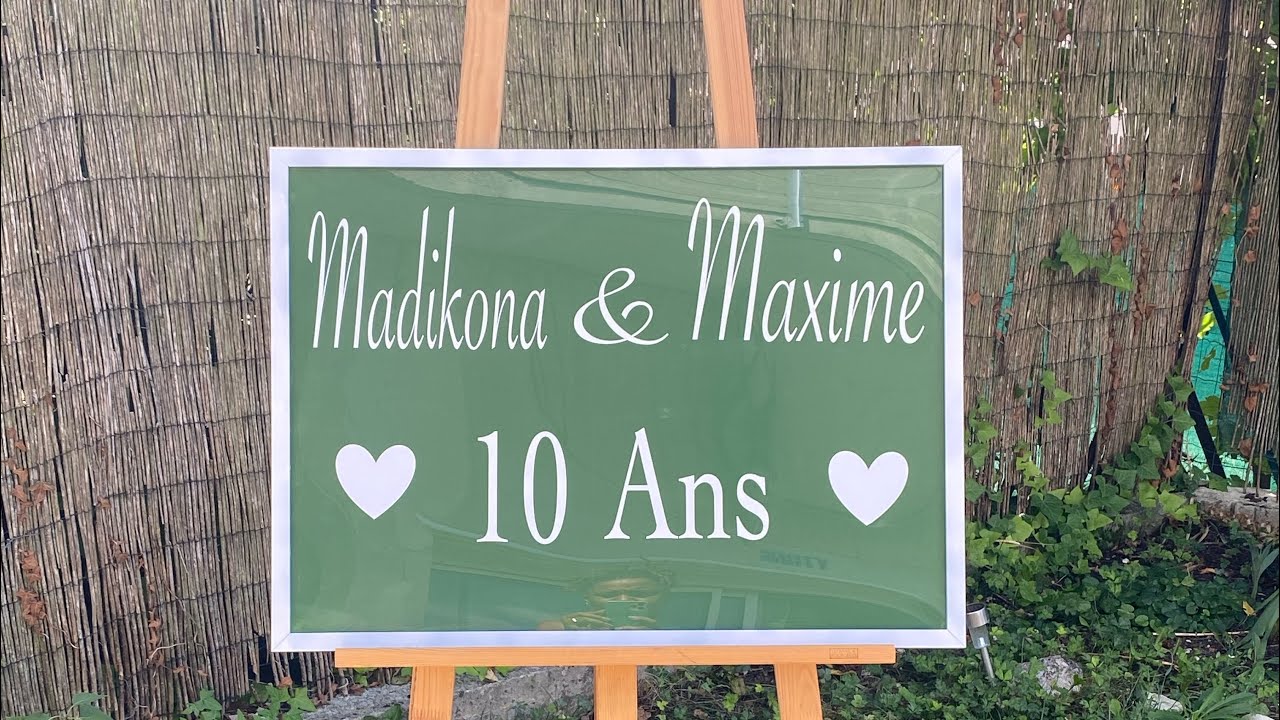 DIY panneau de bienvenue mariage sur plexiglass – Stickersjuice