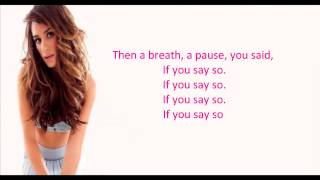 Lea Michele - If You Say So lyrics