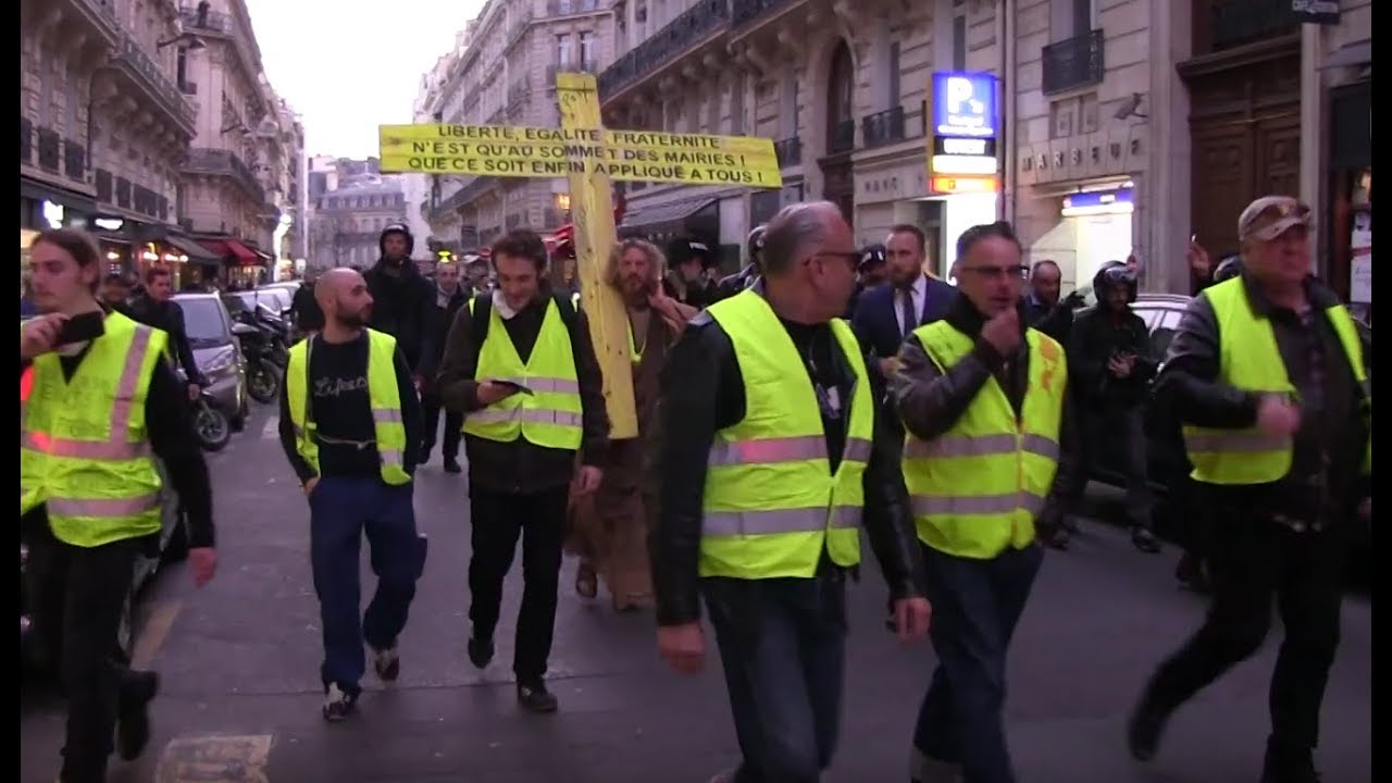 [Gilets jaunes ACTE 14] Jésus et ses disciples dans la manif à Paris mediacom internet