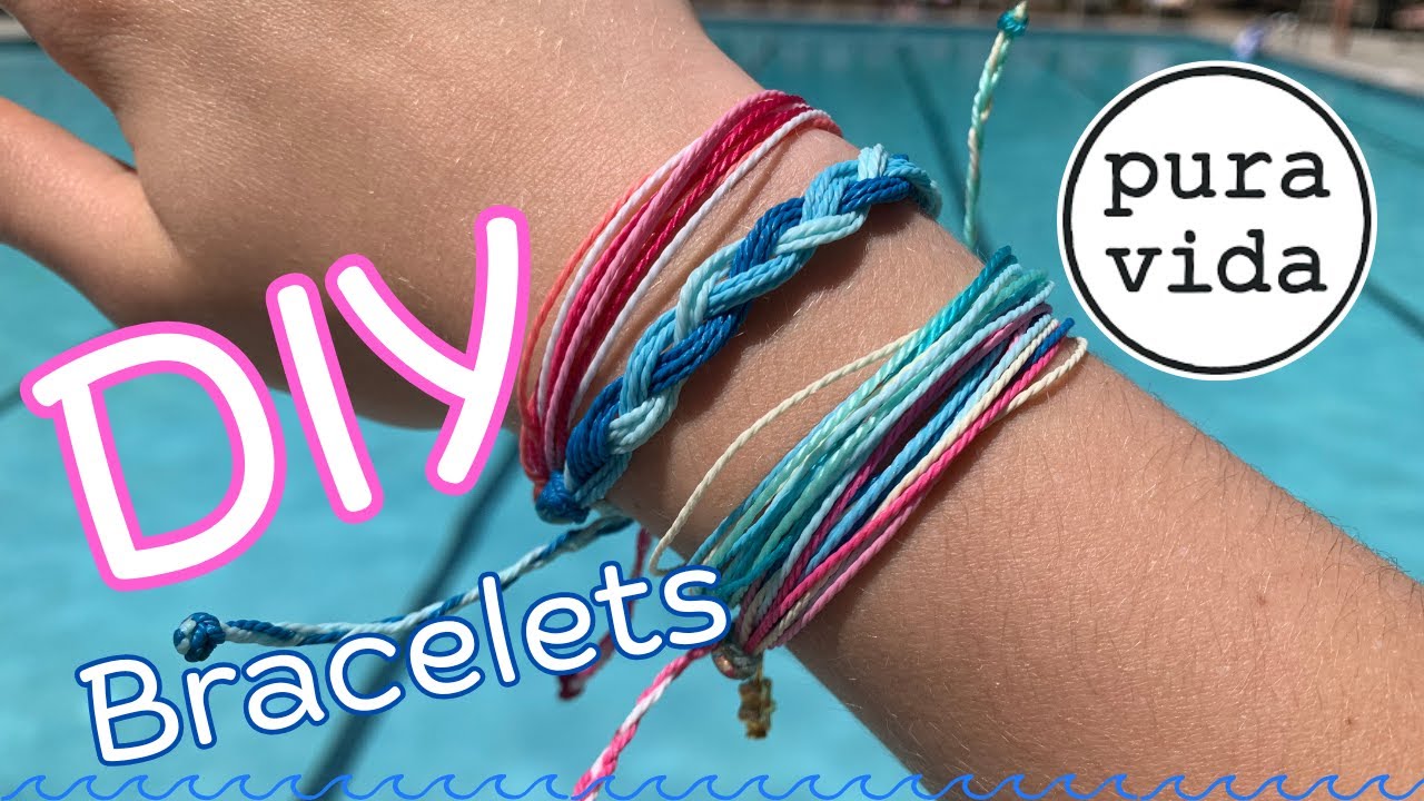 DIY Waterproof Waxed String Friendship Bracelets 🌊🧵 | Pura Vida Inspired 🌴💕 (Easy + Cheap + VSCO ✨)
