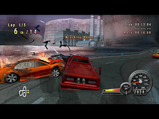 Stock Car Crash  (PS2) Gameplay 