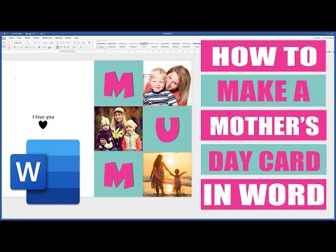 Cara membuat Kartu Hari Ibu di Word | Microsoft Word Tutorial