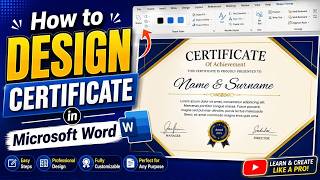 How to Make a Certificate in MS Word | Professional Design Guide