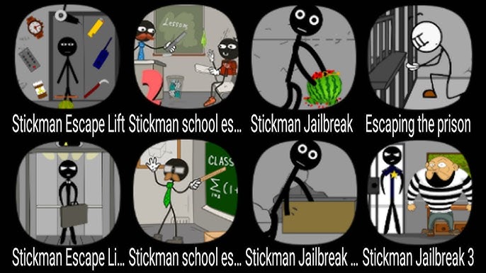 Stickman Games - Jailbreak 4 Warriors Fight's to Escape Prison 