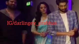 Prabhas \& Anushka - Look at Pranushka very carefully😂 | Darling and Sweety | Bahubali promotions