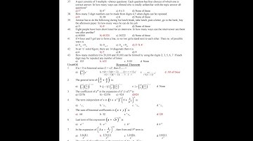 permutation , combination and probability MCQs / 1st year chapter#7 MCQs @learningpoint4132