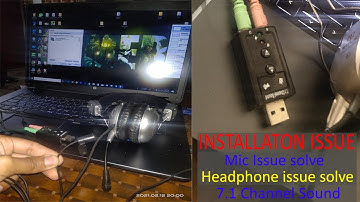 How to Solve no sound no Microphone PROBLEM on computer, laptop - USB external sound card|ShahroseTV